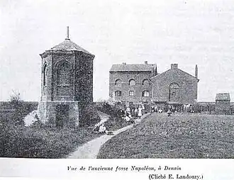 Les installations de surface de la fosse Napoléon vers 1900.