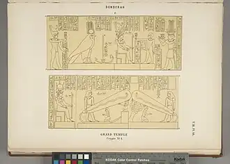 Crypte no&nbsp;4 (bas-relief, dessin).