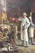 Le cuisinier embarrassé, de Denis Bergeret (1846-1910).