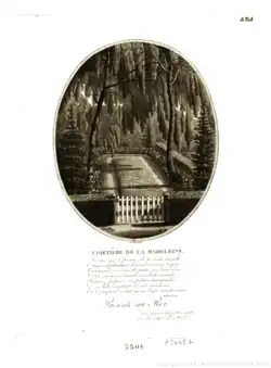 Cimetière de la Madeleine - Tombe de Louis XVI (1816), accompagné de vers signés Jacques Delille