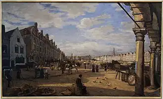 La Grand'Place d'Arras un jour de marché, Musée des Beaux-Arts d'Arras.