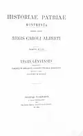 t. XVIII : Leges genuenses (1901)
