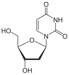 structure chimique de la désoxyuridine