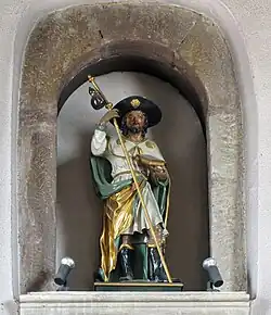 Statue de saint Jacques-le-Majeur (XVIIIe).