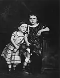 Alfred et Bruno, deux des enfants de Stelzner, vers 1856.