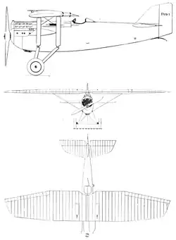 vue en plan de l’avion