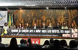 Débat public sur la condition de la femme noire dans le marché du travail, 2012, état du Paraná