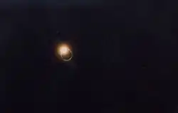 L'anneau de diamant lors de la totalité (Bolivie).