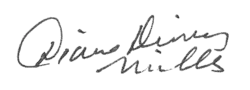 signature de Diane Disney Miller