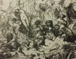 Diane et ses nymphes (1736-1739) par Jean-Charles Frontier