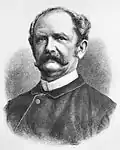 Ernst Keil&nbsp;(de), fondateur, éditeur et rédacteur en chef de la revue Die Gartenlaube, 1878. Gravure d'Adolf Neumann d'après une photographie de Wilhelm Höffert.