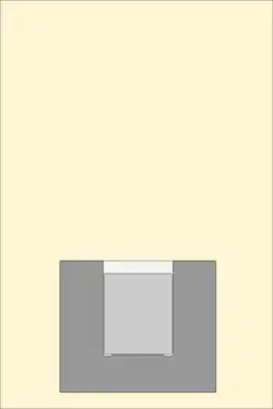 Section de la matrice avec billette insérée