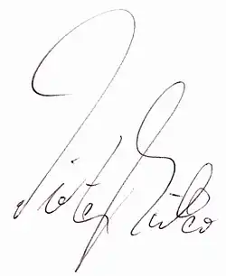 signature de Dieter Müller (cuisinier)