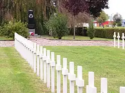 Cimetière militaire polonais Dieuze où reposent les grenadiers polonais (DGP) de la 1re division sous commandement du général Duch.