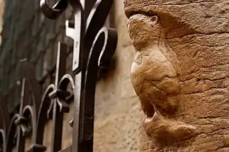 La chouette de l'église Notre-Dame de Dijon.