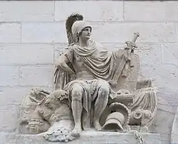 Statue de Mars, après restauration.