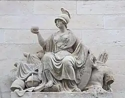 Statue de Minerve, après restauration.