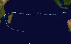 Trajectoire de Dikeledi.