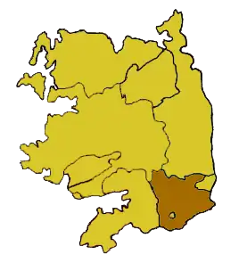 Le diocèse de Clonfert parmi la province ecclésiastique de Tuam.