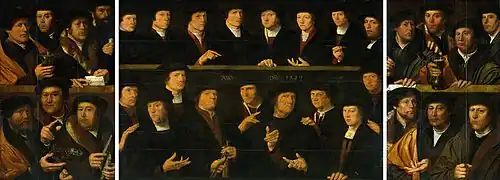 Dirck Jacobsz, Un groupe de gardes (1529).
