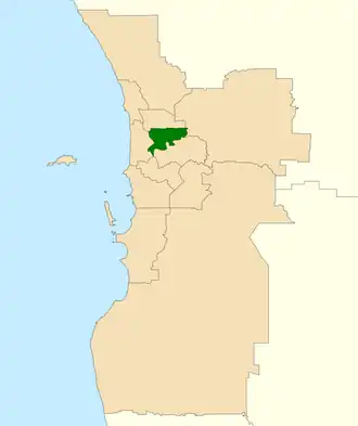 Carte de la circonscription.