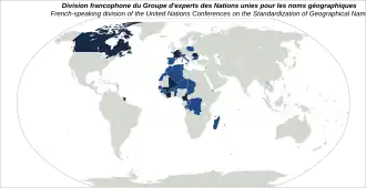 Membres de la division francophone du GENUNG.