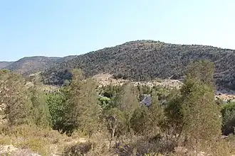 Vue de la montagne en 2022.