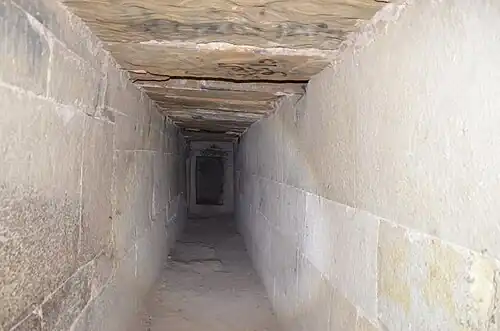 L'intérieur d'un monument funéraire&nbsp;berbère&nbsp;dit Djeddar