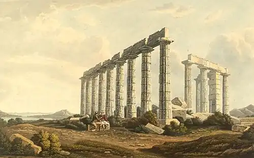 Peinture d'Edward Dodwell, Views of Greece, 1821.