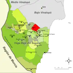 dans la comarque de la Vega Baja del Segura.