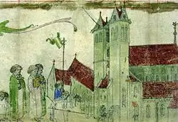 La cathédrale en 1400.