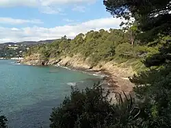 L'anse du Figuier, plage du Domaine du Rayol.