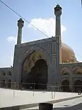 Exemple du style Khorasani: iwan central de la mosquée du vendredi, Ispahan.