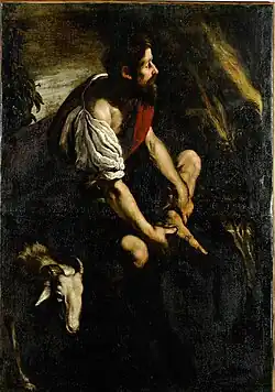 Domenico Fetti 1615.Moïse devant le buisson ardent. Huile sur toile, 115&nbsp;×&nbsp;165&nbsp;cm. Museum of Modern and Contemporary Art of Trento and Rovereto