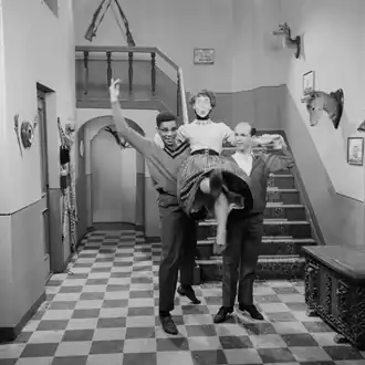 Donald Jones, Mimi Kok et Henk van Ulsen&nbsp;(nl) en 1958.