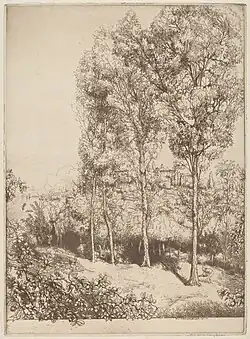 Sunlight and Shadows, eau-forte, 1913 (Washington, National Gallery of Art)