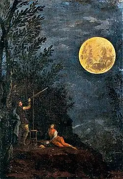 lune et détail de sa surface,