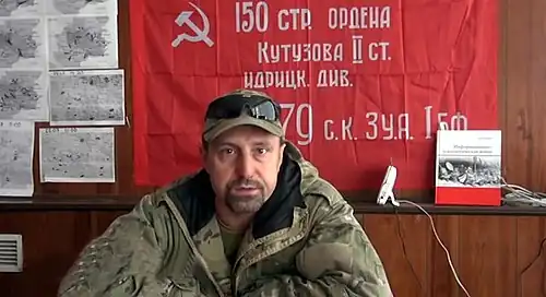 Le commandant séparatiste prorusse Alexandre Khodakovski, basé dans le Donbass en août.