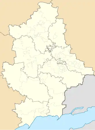 (Voir situation sur carte : oblast de Donetsk)