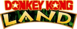 Donkey Kong Land est inscrit en gros sur deux lignes.