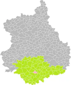 Donnemain-Saint-Mamès dans son arrondissement.