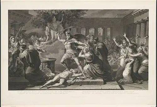 Morte di Priamo &nbsp;(Mort de Priam) 1825