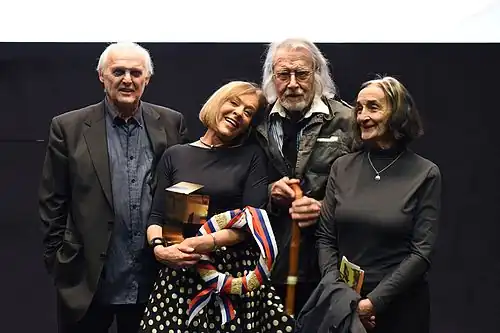 Avec Radko Polič&nbsp;(en), Milena Zupančič&nbsp;(en) et Miha Baloh&nbsp;(en) en 2016