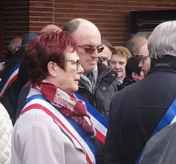 Arlette Dupilet (de profil) en 2019.