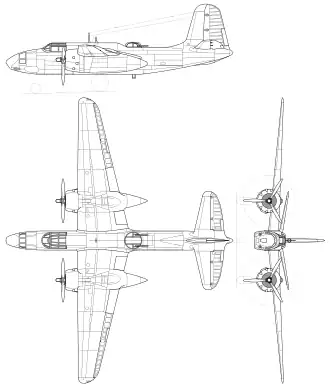 vue en plan de l’avion