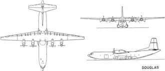 vue en plan de l’avion
