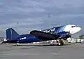 DC-3 F-GEOM à Paris-CDG le 2 décembre 1985.