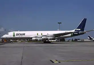 Douglas DC-8-55 F-BUOR en 1993 à Paris - Charles de Gaulle (Roissy) (CDG / LFPG)