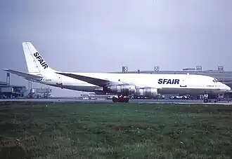 Douglas DC-8-55 F-BUOR en 1986 à Paris - Charles de Gaulle (Roissy) (CDG / LFPG)