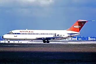 Un Douglas DC-9 de Viasa similaire à celui impliqué dans l'accident.